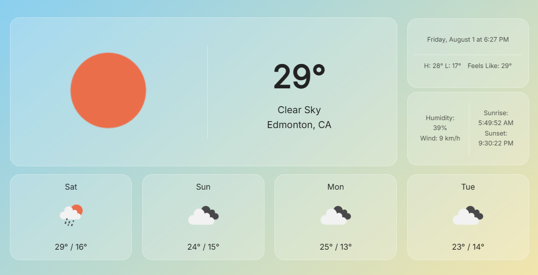 Weather App Screenshot